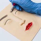 lot de 10 faux visage peau apprentissage tatouage lèvre,sourcils,lyner microblading 23,99 euro